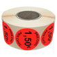 Stickers promotionnel adhésif | 1.50€ | Autocollant soldes | Rouleau de 1000 étiquettes