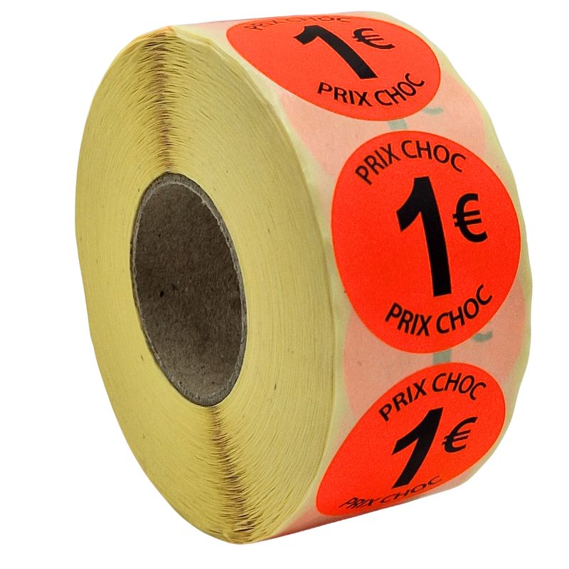 HEMOTON - 1500 Autocollants Prix 1.50€ - Étiquettes Jaunes Pour Vente, Garage, Supermarché