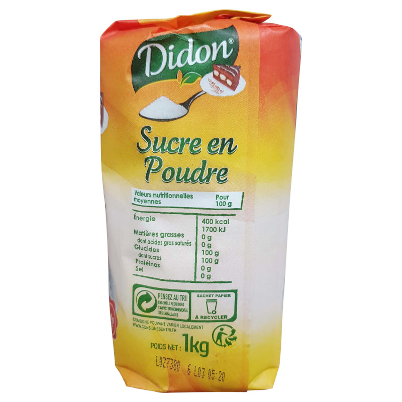 Sucre poudre DIDON 1kg