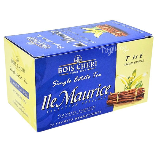 Thé arôme vanille 50g - 25 sachets - Bois Chérie de l’Ile Maurice