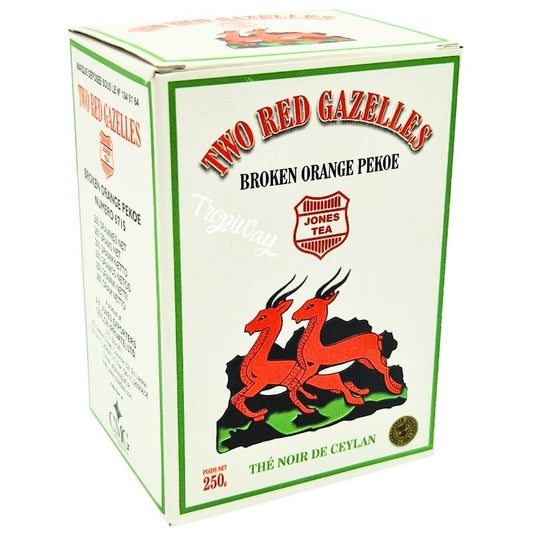 Thé noir 2 Gazelles Rouges 250g | Thé noir ceylan Two Red Gazelles 250g