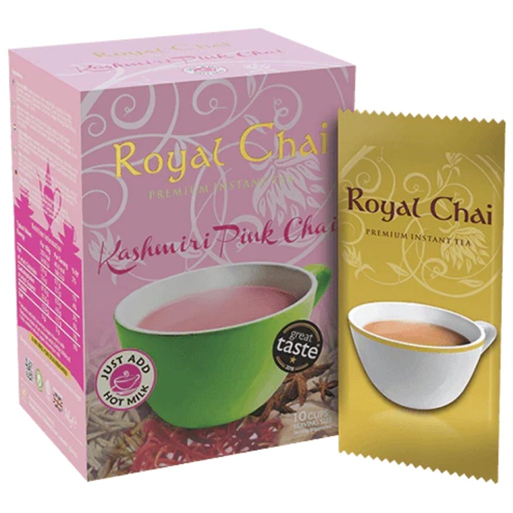 Thé Royal Chai Kashmiri Pink Chai – 180 g (10 Sachets de 18 g)